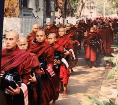 Myanmar monks